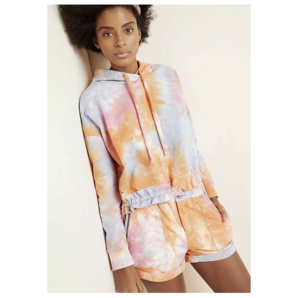 NWT BlankNYC Tie dye Pullover Hoodie Side Ties